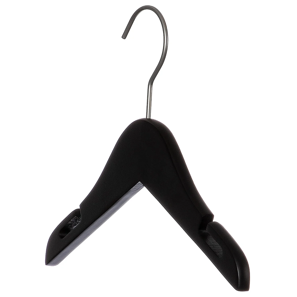 10" Black Wooden Coat Hanger