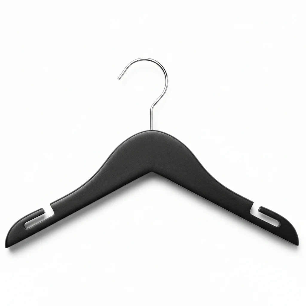 12" Black Wooden Shirt Hanger