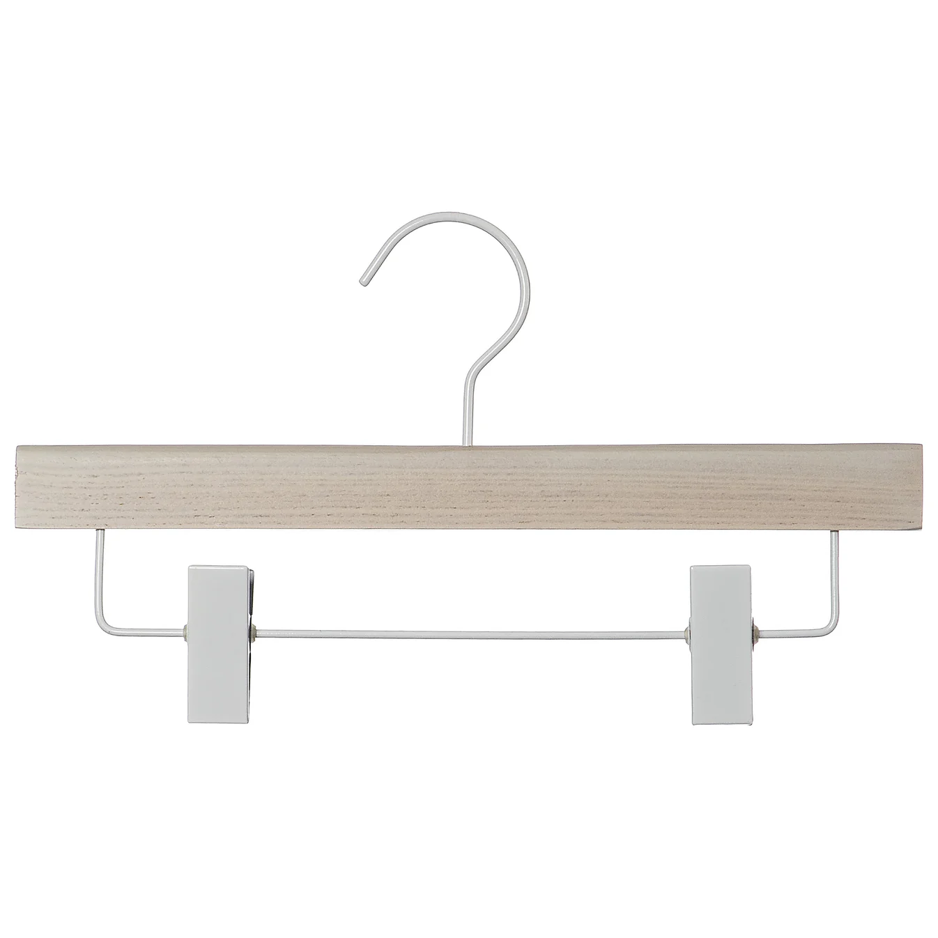 12" White Wooden Skirt or Pant Hanger